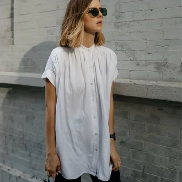 Wilfred Aritzia Bertillion White Blouse XS - Picture 3 of 9